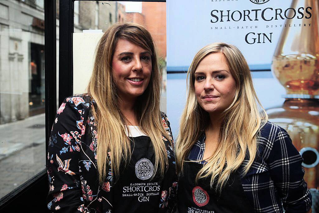 Fiona Boyd Armstrong and Nicola Spiers a the launch of the Irish Gin and Tonic Fest in Coppinger Row