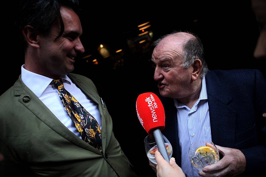 Oisin Davis, George Hook at the launch of the Irish Gin and Tonic Fest in Coppinger Row