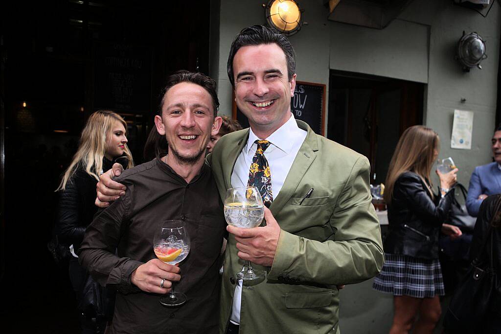 Goran Jandric and Oisin Davis at the launch of the Irish Gin and Tonic Fest in Coppinger Row