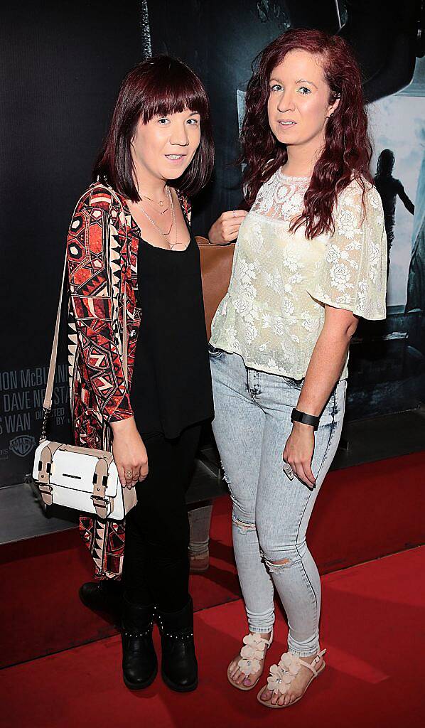 Lisa Gregg and Elaine Gregg  pictured at The Irish premiere screening of The Conjuring 2 at The Lighthouse Cinema..Picture:Brian mcEvoy.