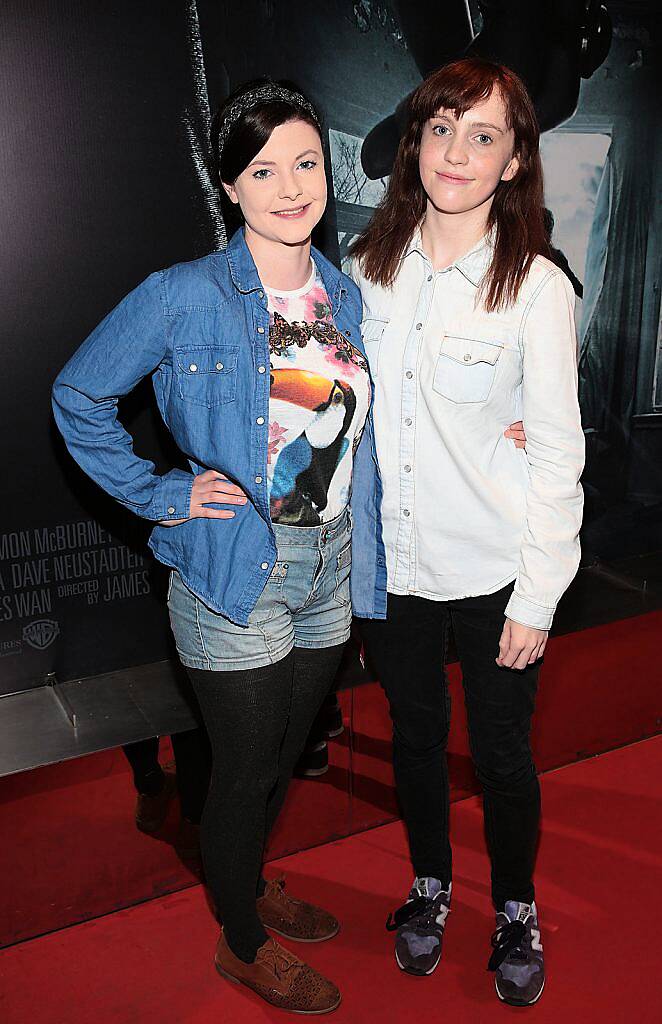 Ciara Shortall and Melissa Hersee  pictured at The Irish premiere screening of The Conjuring 2 at The Lighthouse Cinema..Picture:Brian mcEvoy.