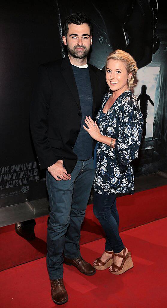 Eamonn Curry and Rebecca Brady  pictured at The Irish premiere screening of The Conjuring 2 at The Lighthouse Cinema..Picture:Brian mcEvoy.