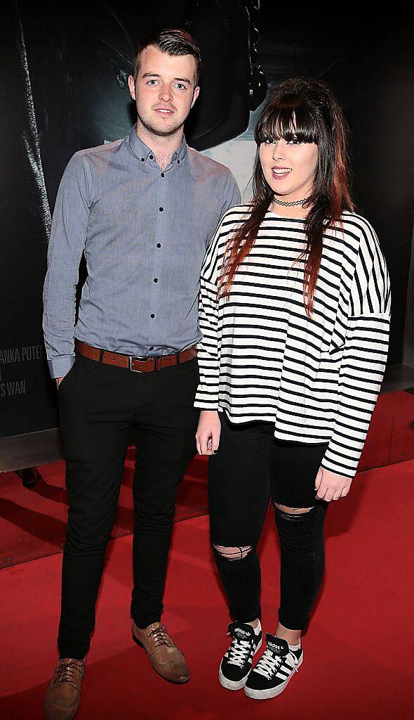 Rob McElwane and Emma Tobin  pictured at The Irish premiere screening of The Conjuring 2 at The Lighthouse Cinema..Picture:Brian mcEvoy.