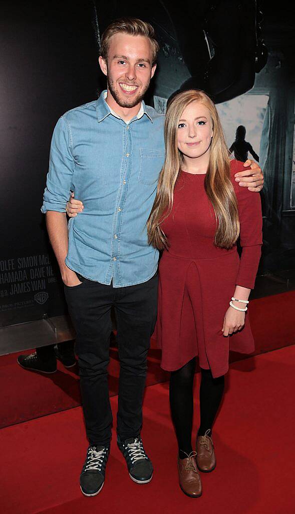 David Delacey and Hannah Lynch  pictured at The Irish premiere screening of The Conjuring 2 at The Lighthouse Cinema..Picture:Brian mcEvoy.