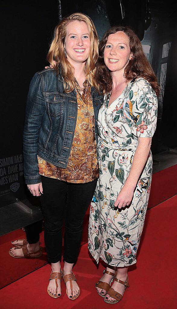 Dominique Phillips and Sarah Smyth  pictured at The Irish premiere screening of The Conjuring 2 at The Lighthouse Cinema..Picture:Brian mcEvoy.