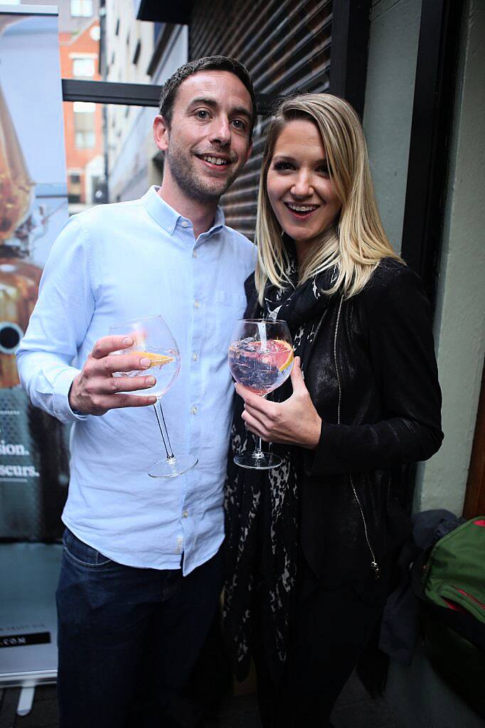  Paul McKenna, Ciara Hevernan  at the launch of the Irish Gin and Tonic Fest in Coppinger Row