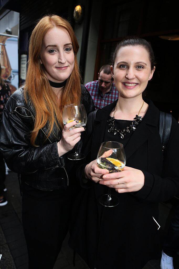 Fiodhna Horan Murphy, Taylor Haigler at the launch of the Irish Gin and Tonic Fest in Coppinger Row