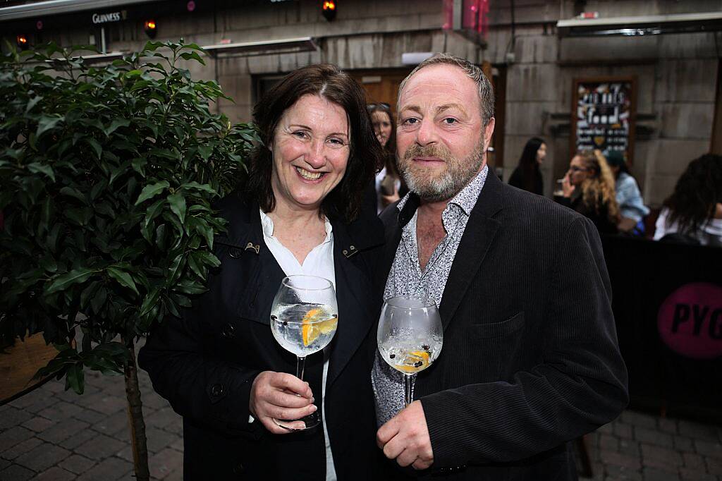 Corinna Hardgrave, Richard Johnson at the launch of the Irish Gin and Tonic Fest in Coppinger Row