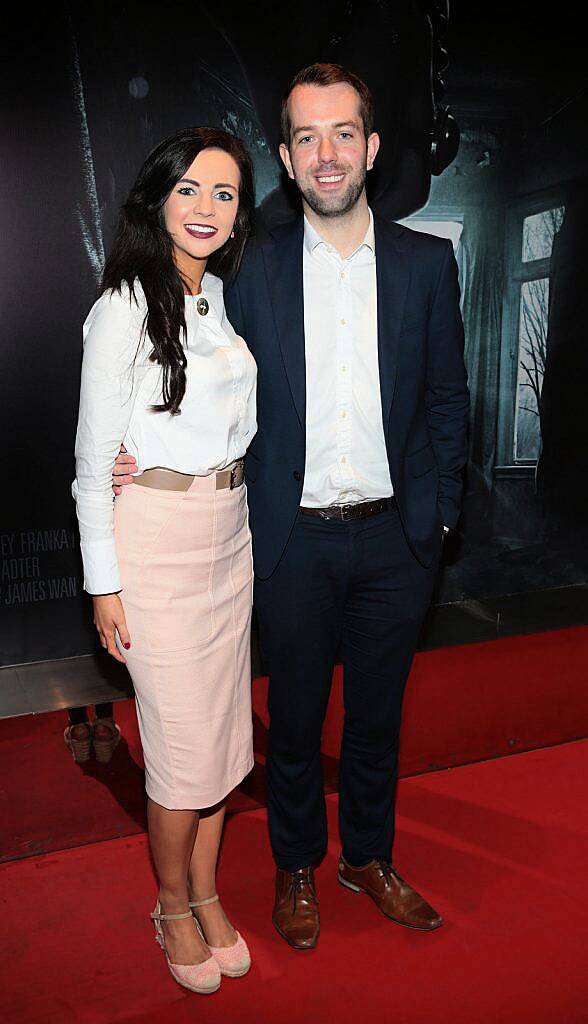 Elaine O Callaghan and Jason Kinsella  pictured at The Irish premiere screening of The Conjuring 2 at The Lighthouse Cinema..Picture:Brian mcEvoy.