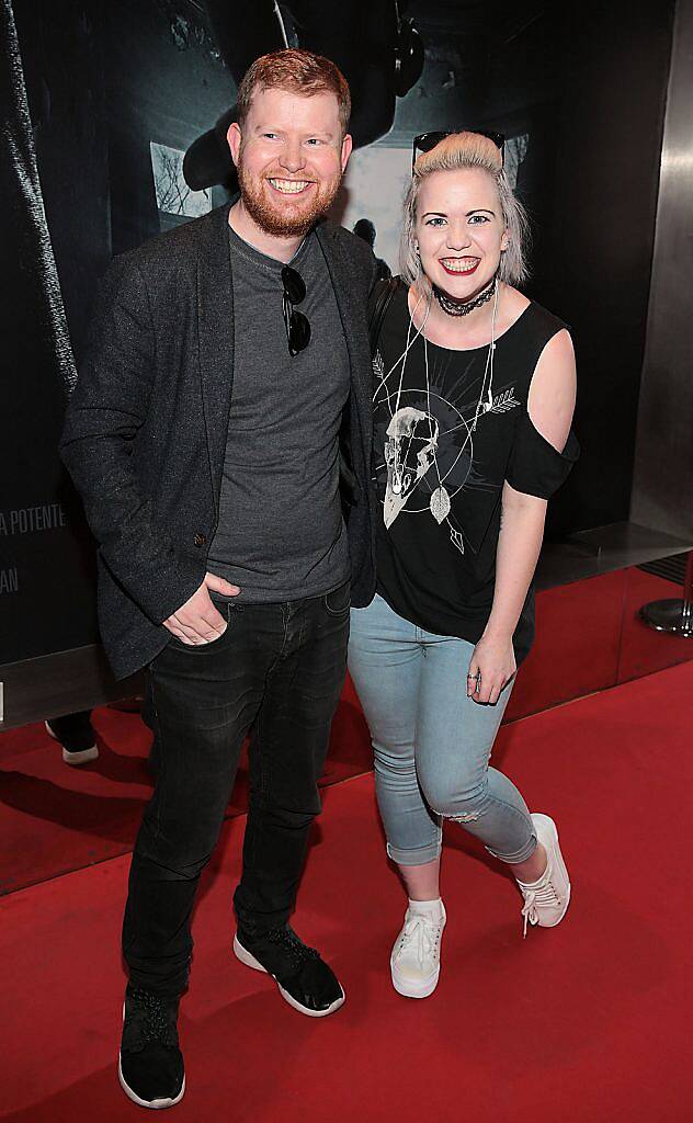 Conor McMahon and Ali Doyle  pictured at The Irish premiere screening of The Conjuring 2 at The Lighthouse Cinema..Picture:Brian mcEvoy.