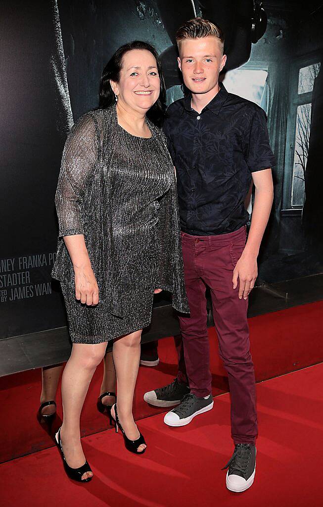 Lorraine Brennan and Luke Brennan  pictured at The Irish premiere screening of The Conjuring 2 at The Lighthouse Cinema..Picture:Brian mcEvoy.