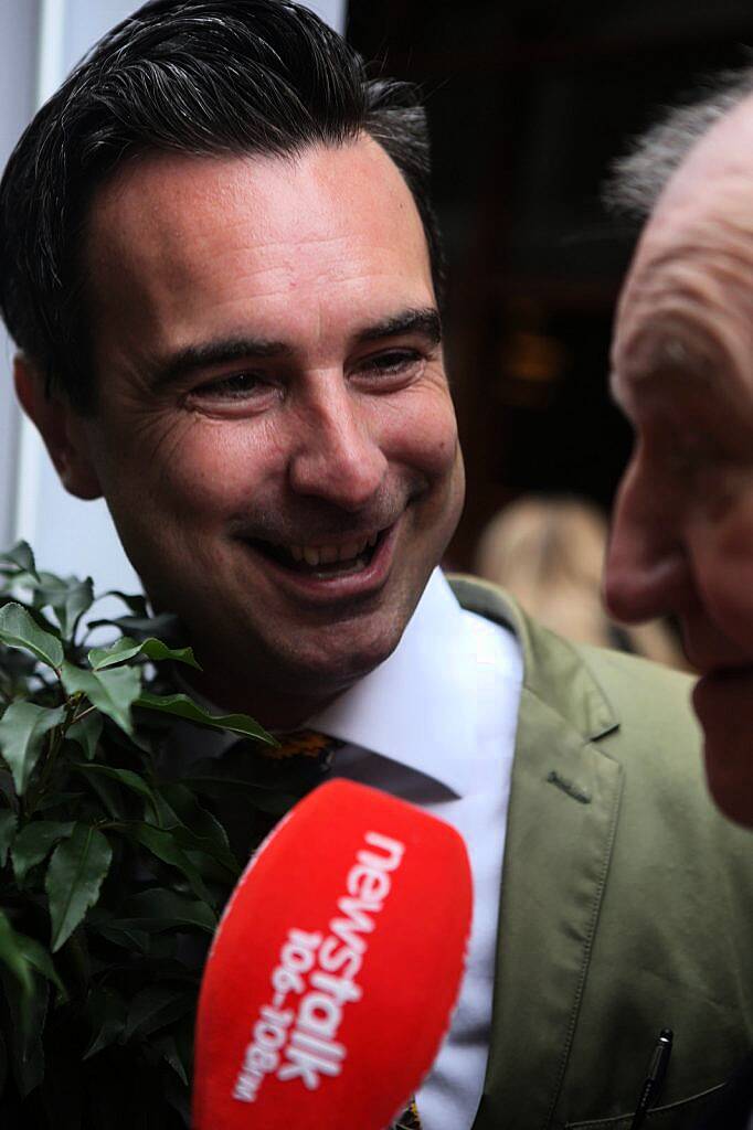 Oisin Davis, George Hook at the launch of the Irish Gin and Tonic Fest in Coppinger Row