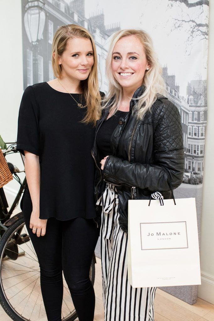 Catherine Walker & Dani Farrell pictured  at the Jo Malone London 'Basil & Neroli' launch in the Morrison Hotel Dublin. Photo: Anthony Woods