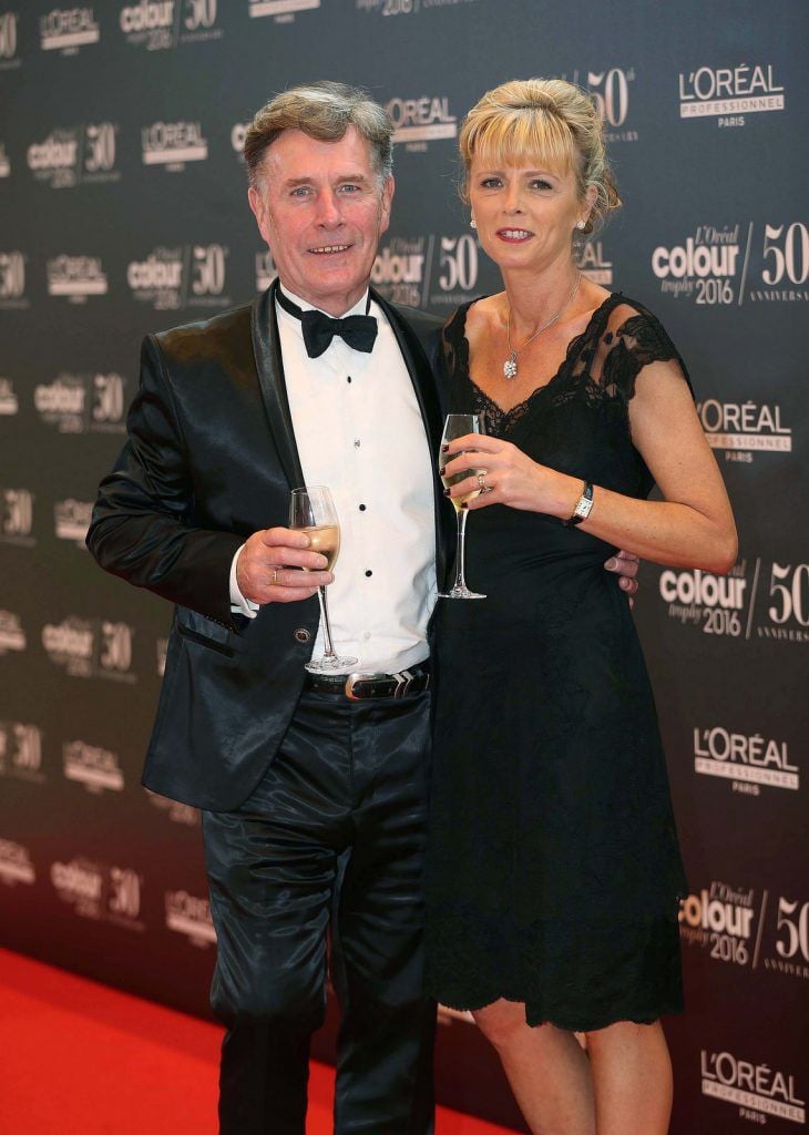 
Aidan and Karen Fitzgerald, pictured at the 50th anniversary L’Oreal Colour Trophy held in the Convention Centre, Dublin. Pic. Robbie Reynolds
