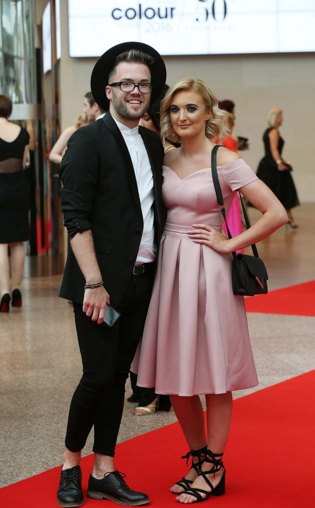 
Daryl Behan and Enya Burden, pictured at the 50th anniversary L’Oreal Colour Trophy held in the Convention Centre, Dublin. Pic. Robbie Reynolds
