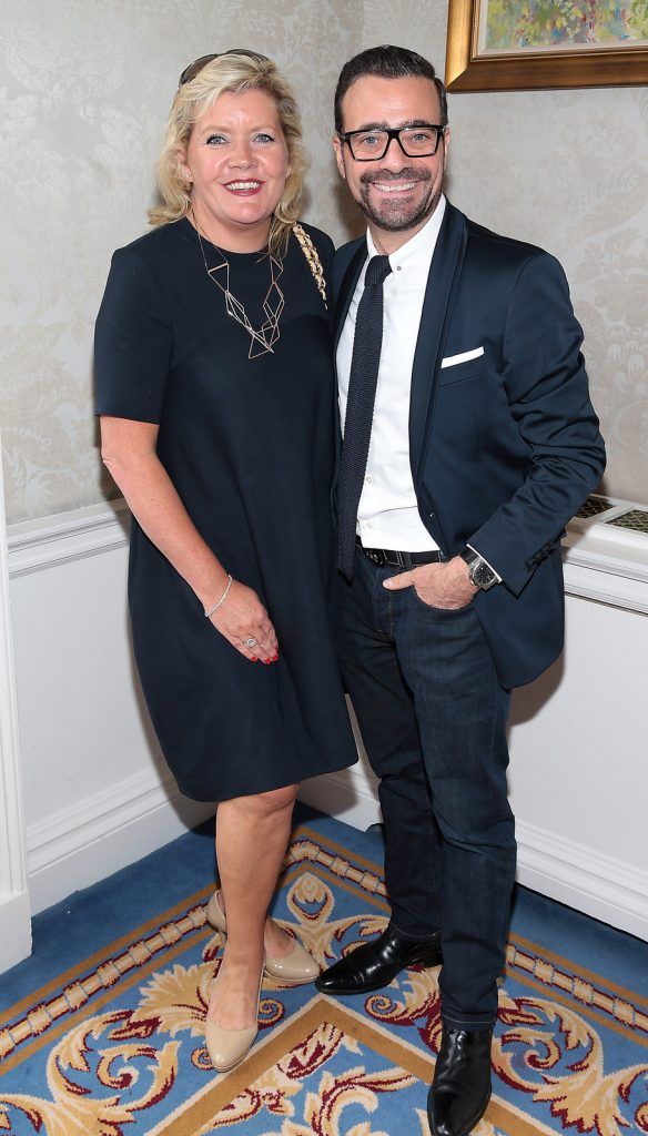 Rachel Supple and Jonothan Sultan at the annual Cari Charity Summer lunch at The Shelbourne Hotel,Dublin..Picture :Brian McEvoy.