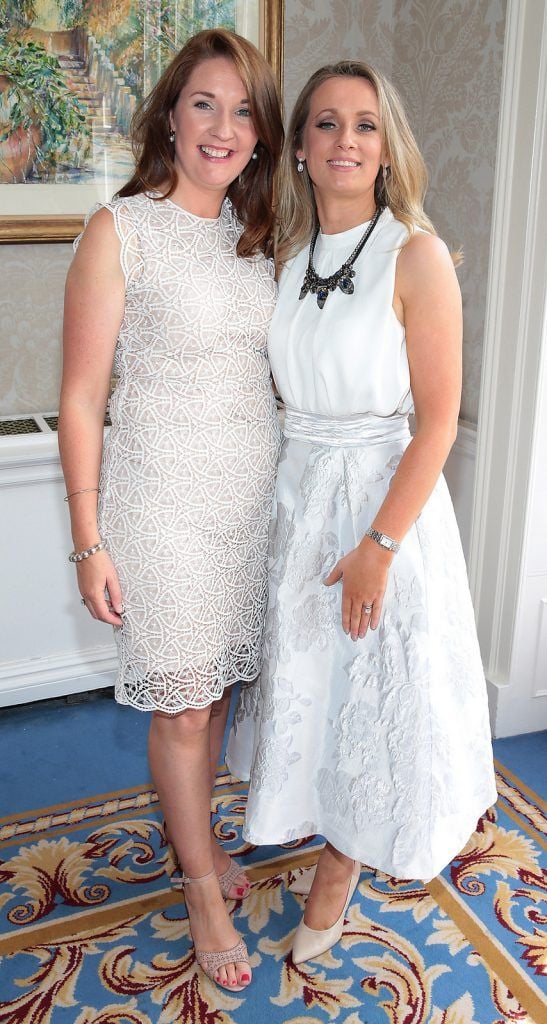 Maeve Osborne and  Margaret Daly at the annual Cari Charity Summer lunch at The Shelbourne Hotel,Dublin..Picture :Brian McEvoy.
