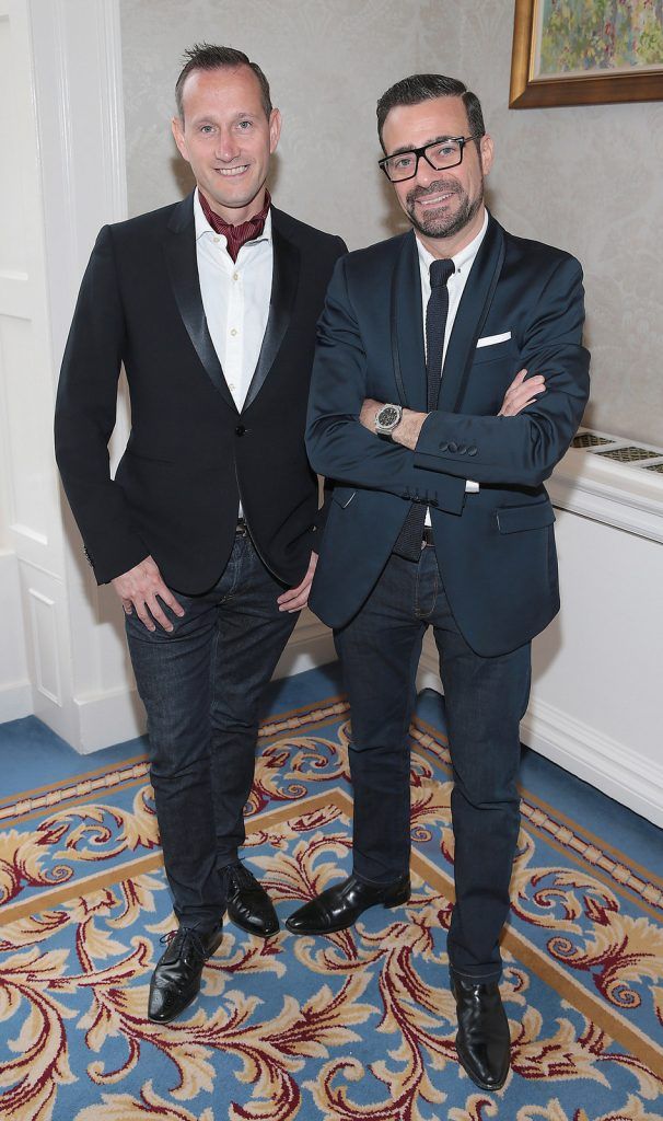 John McKibben and Jonothan Sultan at the annual Cari Charity Summer lunch at The Shelbourne Hotel,Dublin..Picture :Brian McEvoy.