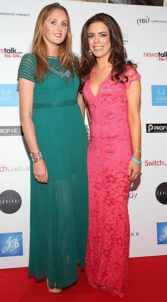 Nichola Galvin and Karen McGoldrick  at The June Ball in aid of the Irish Motor Neurone Disease Association at The Doubletree Hilton Hotel Dublin..Pictures :Brian McEvoy.