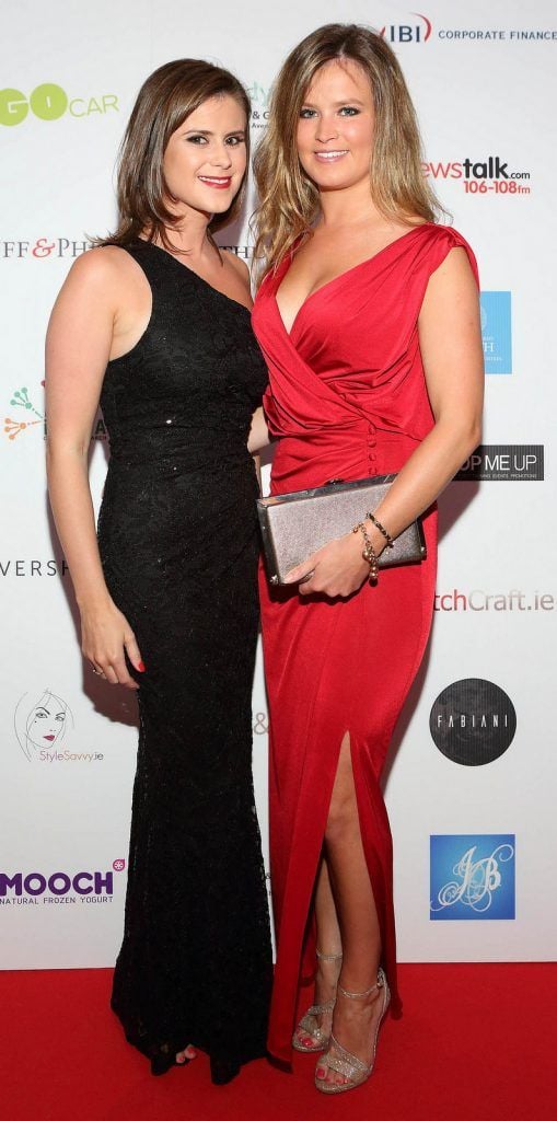 Nicki Blair and Vanessa Blair  at The June Ball in aid of the Irish Motor Neurone Disease Association at The Doubletree Hilton Hotel Dublin..Pictures :Brian McEvoy.