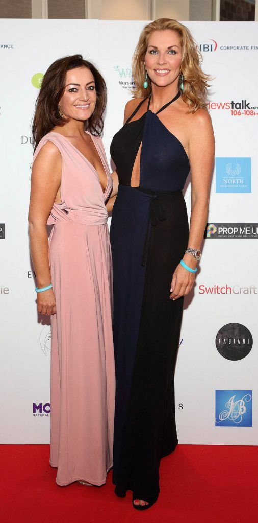 Linda Monahan and Danielle Hayes  at The June Ball in aid of the Irish Motor Neurone Disease Association at The Doubletree Hilton Hotel Dublin..Pictures :Brian McEvoy.