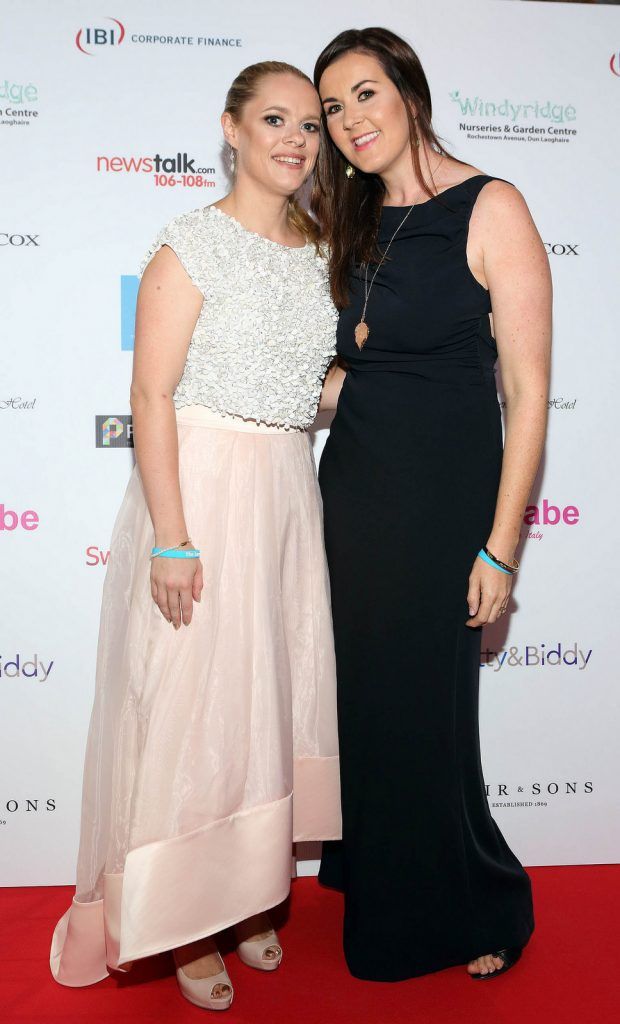 Sarah Bowers and Ciara Fry  at The June Ball in aid of the Irish Motor Neurone Disease Association at The Doubletree Hilton Hotel Dublin..Pictures :Brian McEvoy