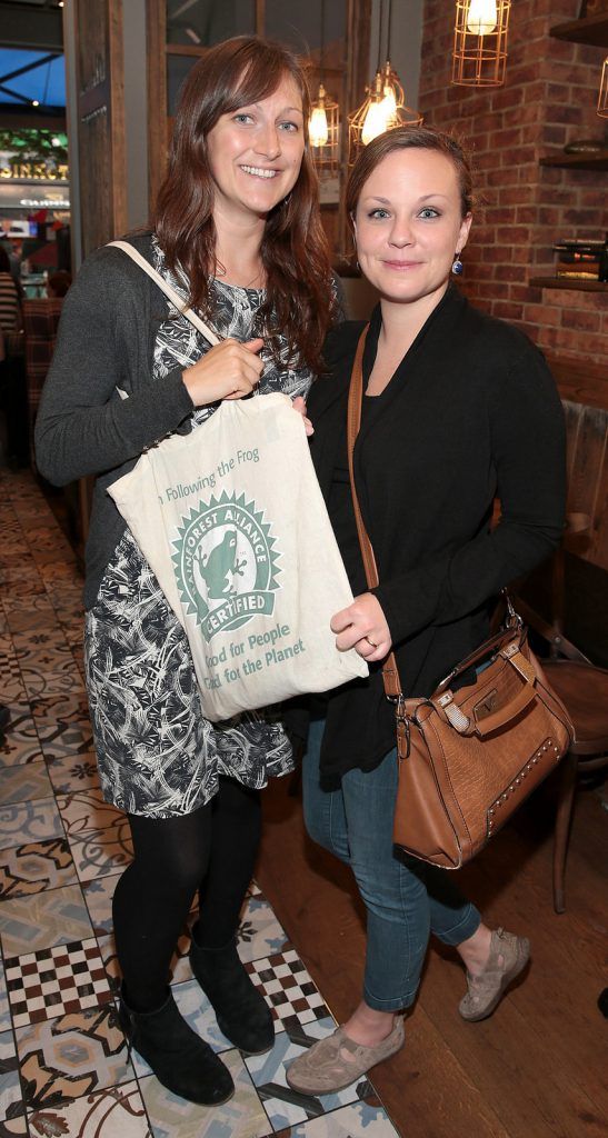 Sophie Persey and Trisha Convey  pictured at launch of ‘71’ coffee at Caffè Nero on South King Street,Dublin.Picture:Brian McEvoy.