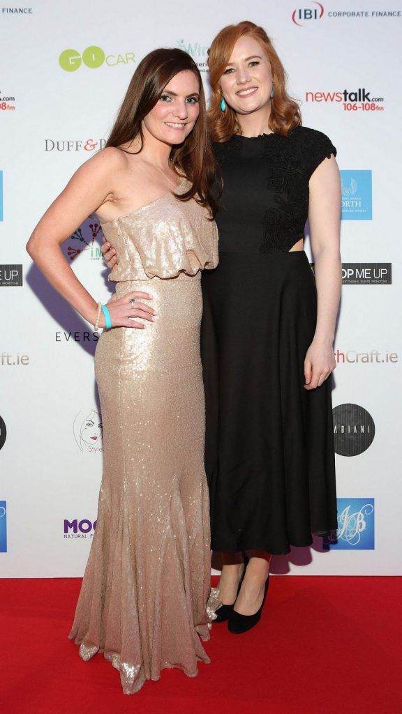 Sorcha Burns and Alice Delahunty  at The June Ball in aid of the Irish Motor Neurone Disease Association at The Doubletree Hilton Hotel Dublin..Pictures :Brian McEvoy.