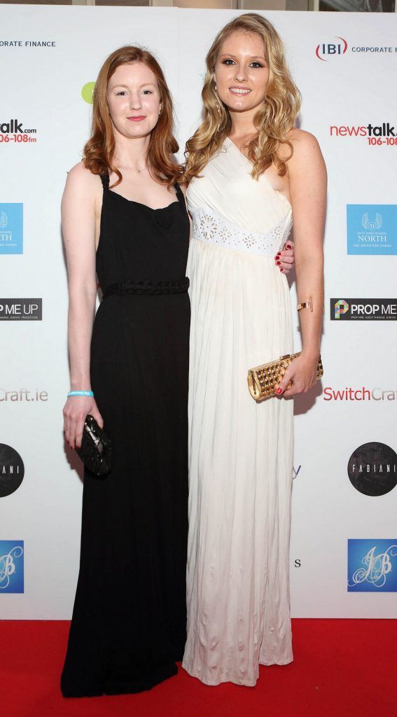 Anna O'Neill and Sarah Faulkner  at The June Ball in aid of the Irish Motor Neurone Disease Association at The Doubletree Hilton Hotel Dublin..Pictures :Brian McEvoy