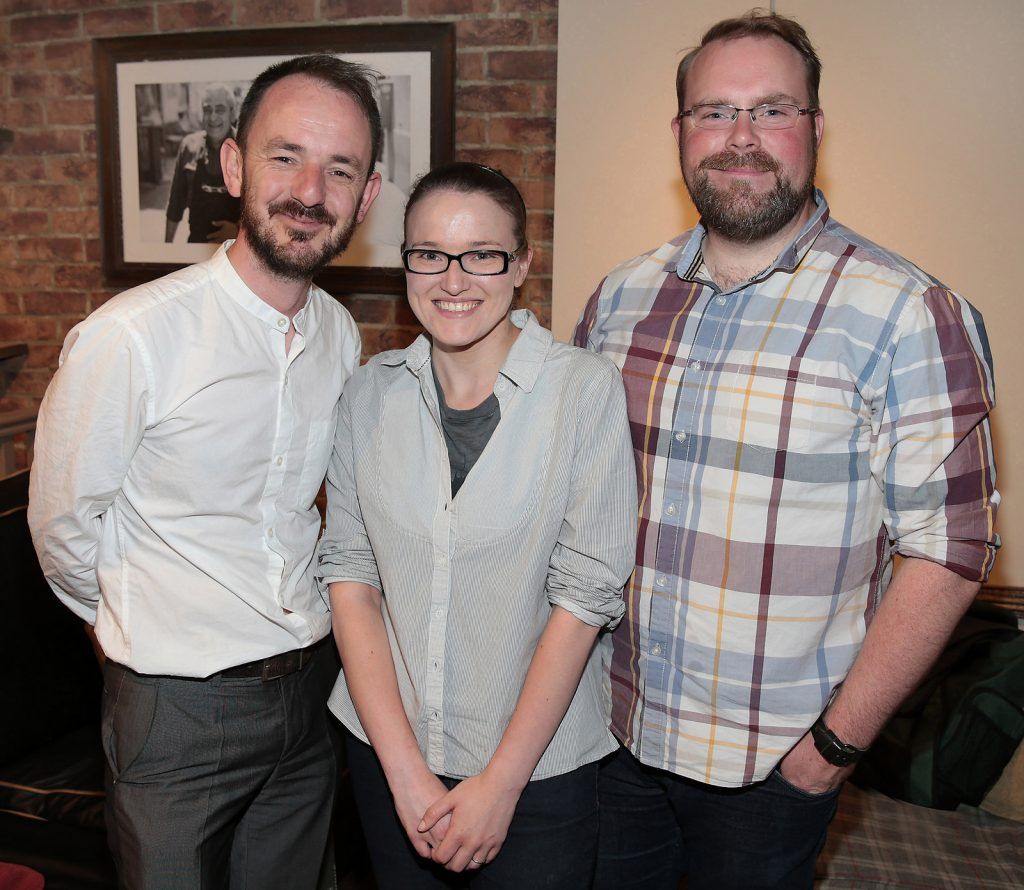 Darragh Doyle ,Gill Temple and Liam Ryan   pictured at the launch of ‘71’ coffee at Caffè Nero on South King Street,Dublin.Picture:Brian McEvoy.