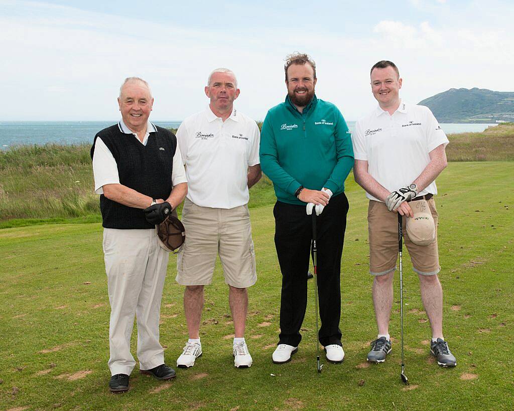 From left:

John McCloskey, John Curran, Shane Lowry, Alan O’ Brien 