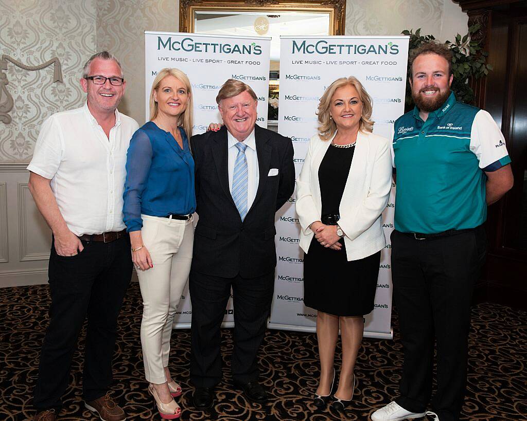 Dennis McGettigan, Lorraine McGettigan, Jim McGettigan,  Maureen O’ Connor , Shane Lowry 