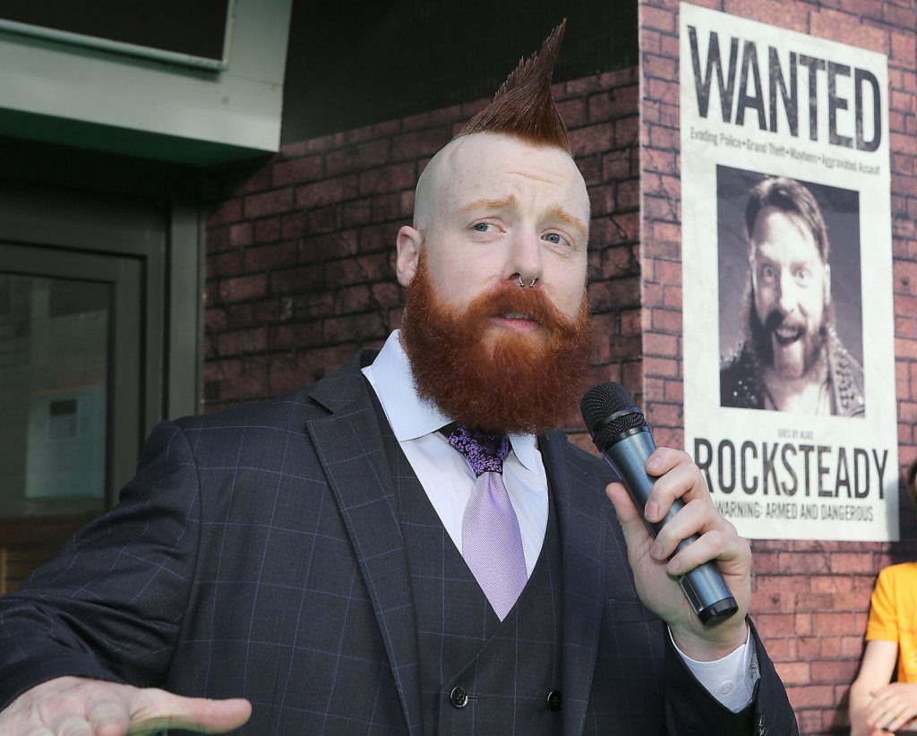 Stephen Farrelly (Rocksteady)  who is best known to his fans worldwide as WWE Superstar "Sheamus,"who acts in the film tonight at the Irish premiere of Teenage Mutant Ninja Turtles: Out of the Shadows at the Savoy Cinema,Dublin..Pictures:Brian McEvoy.