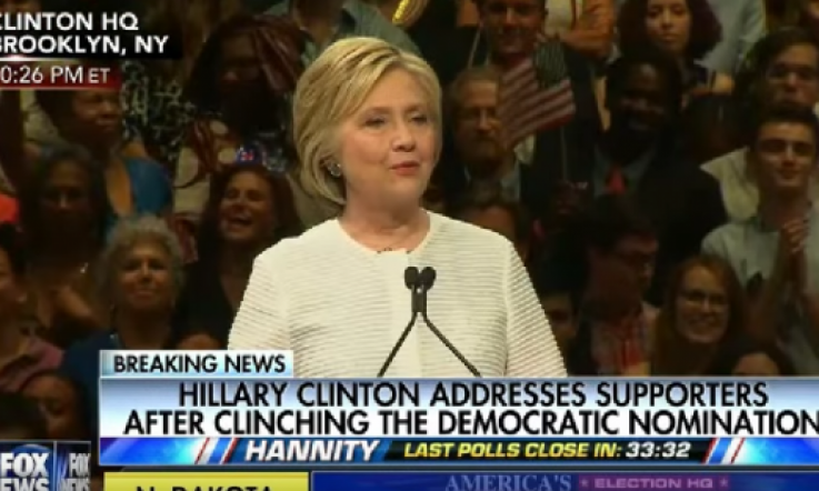 Hillary Clinton made history last night