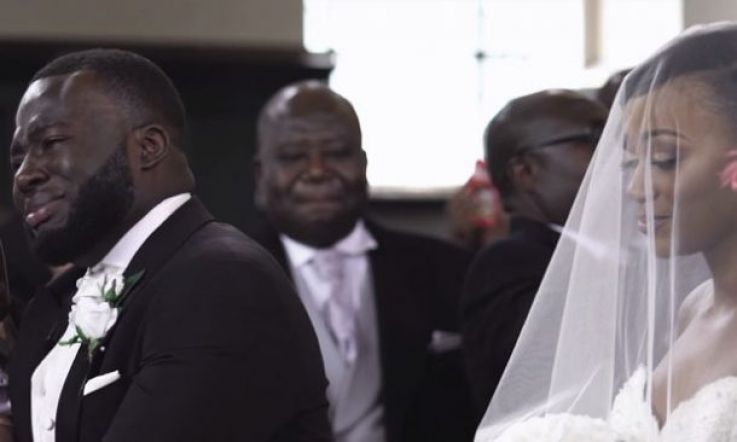 Groom's reaction to seeing his bride will make you cry. Promise.
