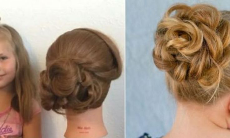 You'll want this 5-year-old to do your wedding guest hair 'do
