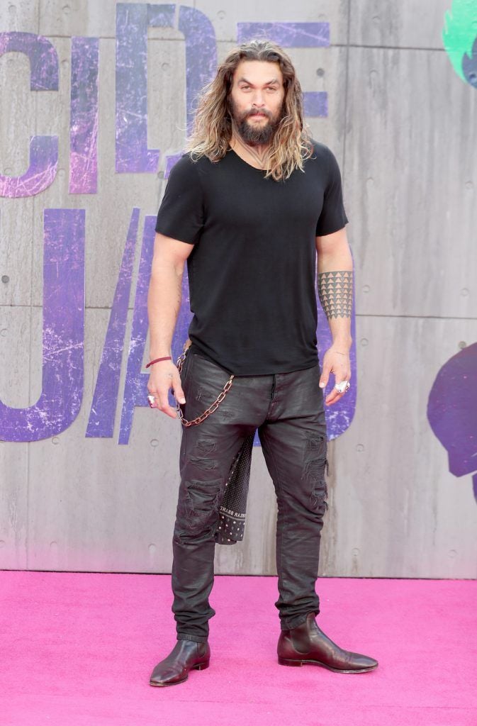 Jason Momoa attends the European Premiere of "Suicide Squad" at the Odeon Leicester Square on August 3, 2016 in London, England.  (Photo by Chris Jackson/Getty Images)
