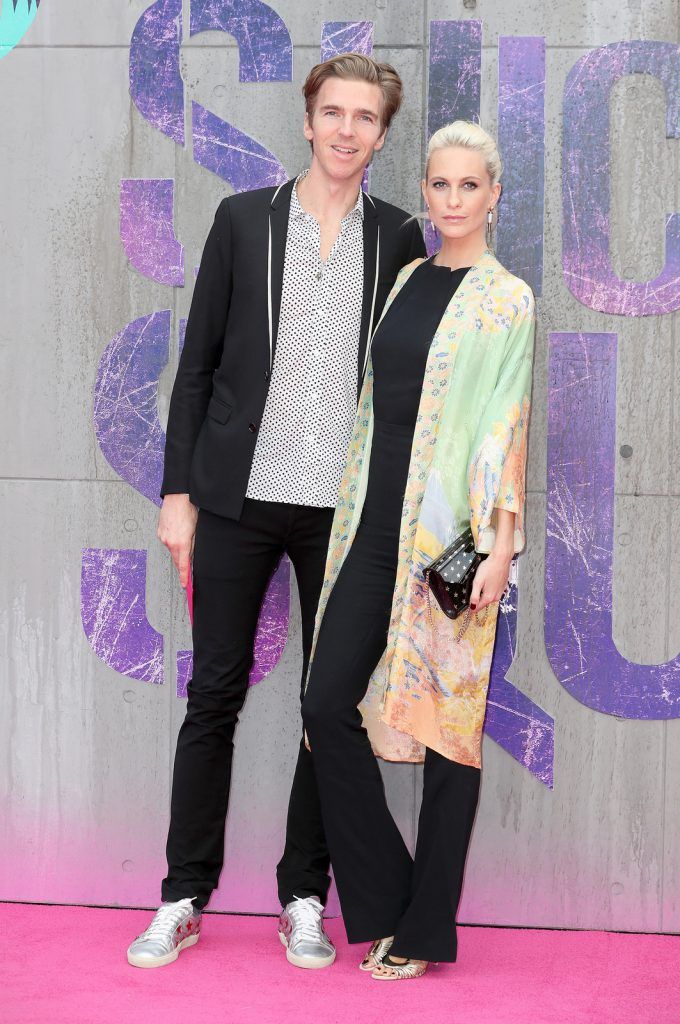 James Cook and Poppy Delevingne attend the European Premiere of "Suicide Squad" at the Odeon Leicester Square on August 3, 2016 in London, England.  (Photo by Chris Jackson/Getty Images)