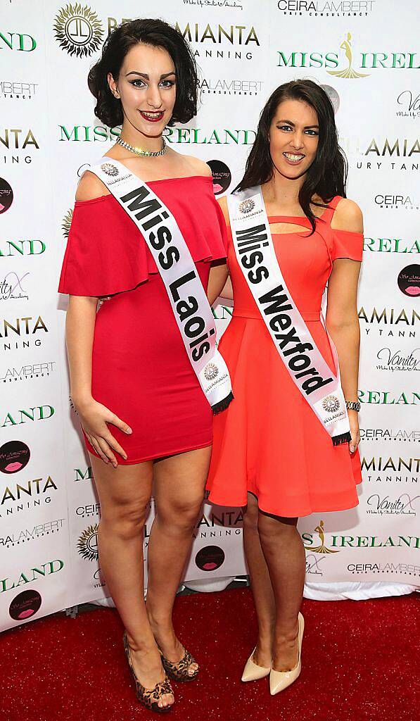 Eileen Moore and Ann Marie Blake at the launch of Miss Ireland 2016 in association with Bellamianta Tan at Lillies Bordello,Dublin.Pictures Brian McEvoy.