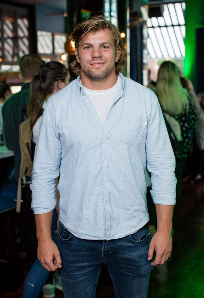 Jordi Murphy at the exclusive launch of the ‘Heineken Star Series’, a series of bespoke bottle designs created by Heineken in The Ivy, Parliament Street. (Photo by Anthony Woods)