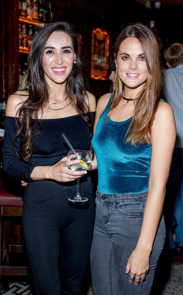Aoife Nelia & Corrina Durran at the exclusive launch of the ‘Heineken Star Series’, a series of bespoke bottle designs created by Heineken in The Ivy, Parliament Street. (Photo by Anthony Woods)