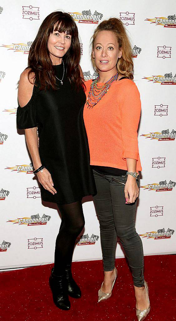 Jackie Rafter and Katie Gannon at the launch of the Cannonball Supercar 2016 event sponsored by Manhattan Popcorn at Zozimus ,Dublin. (Photo by Brian McEvoy)