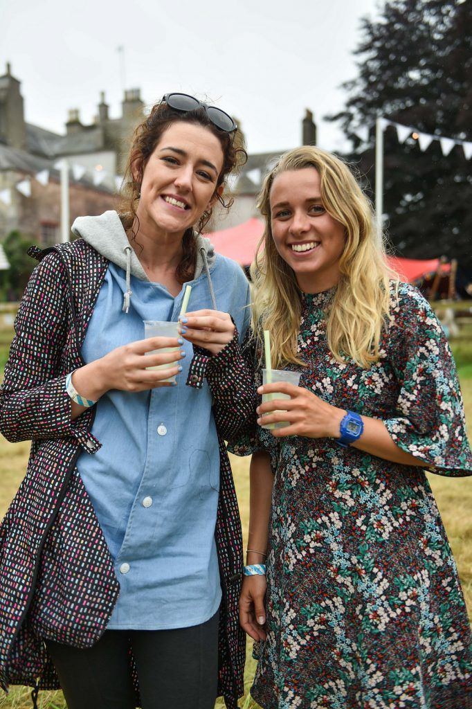 Marie-Therese Hogan and Katie Tingle enjoying their Hendrick's cocktails at Another Love Story, Killyon Manor. (Photo by Ruth Medjber)