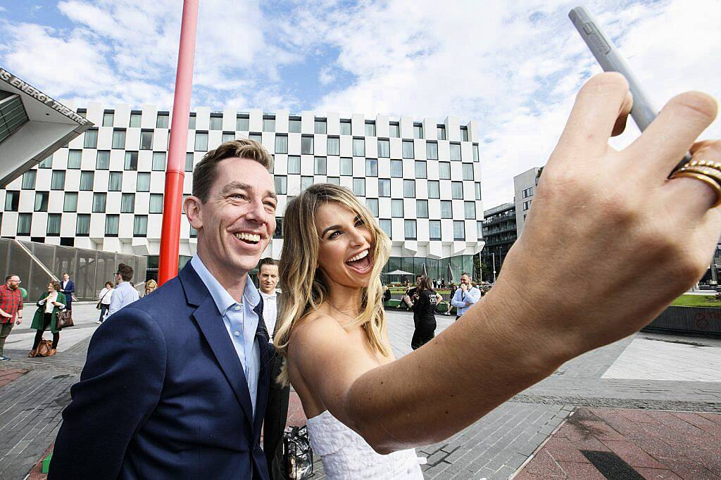 Ryan Tubridy and Vogue Williams pictured at the RTÉ Television New Season Launch at the Bord Gáis Energy Theatre. Picture Andres Poveda