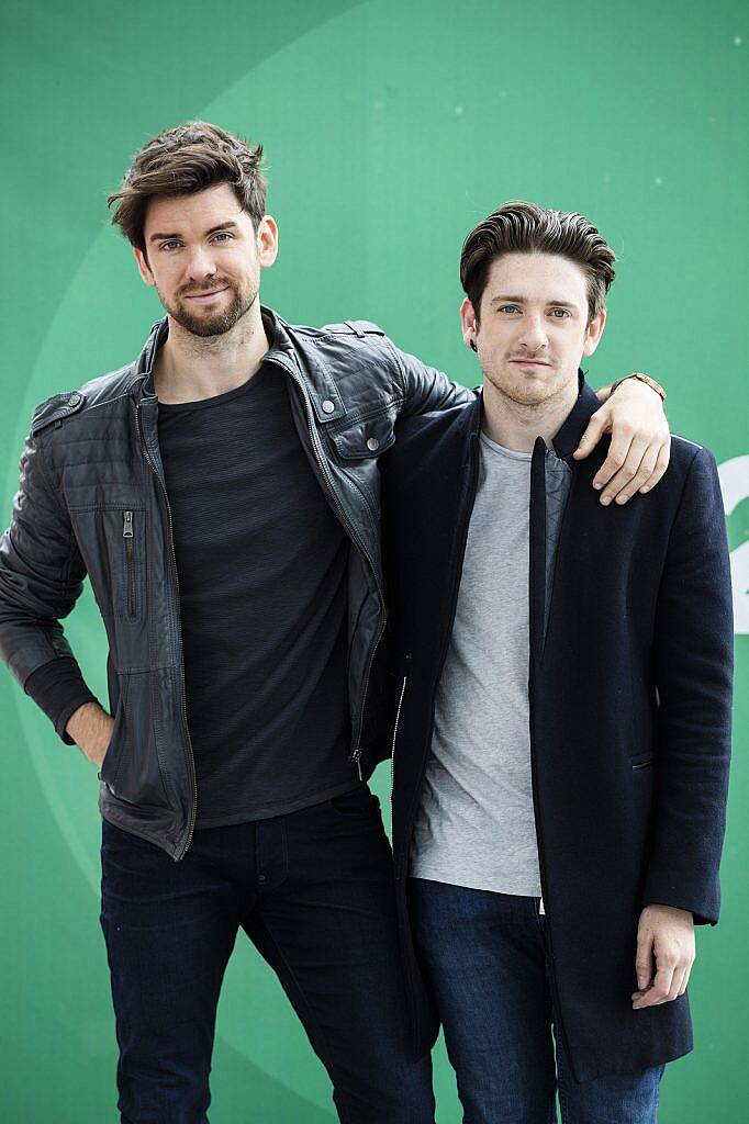 Eoghan McDermott and Stephen Byrne pictured at the RTÉ Television New Season Launch at the Bord Gáis Energy Theatre. Picture Andres Poveda