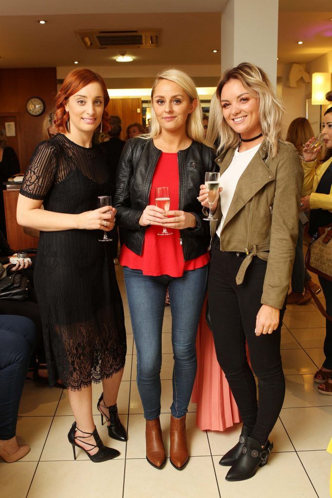 Alli McSweeney, Manager, Peter Mark Winthrop Street, Deirdre Heffernan, ETC., and Tiffany Depuis, Blogger, pictured at the Peter Mark Rapture launch event in the Peter Mark Winthrop St. salon, Cork. Rapture are a new hair extension range to Ireland, exclusive to Peter Mark.
Pic: Diane Cusack


