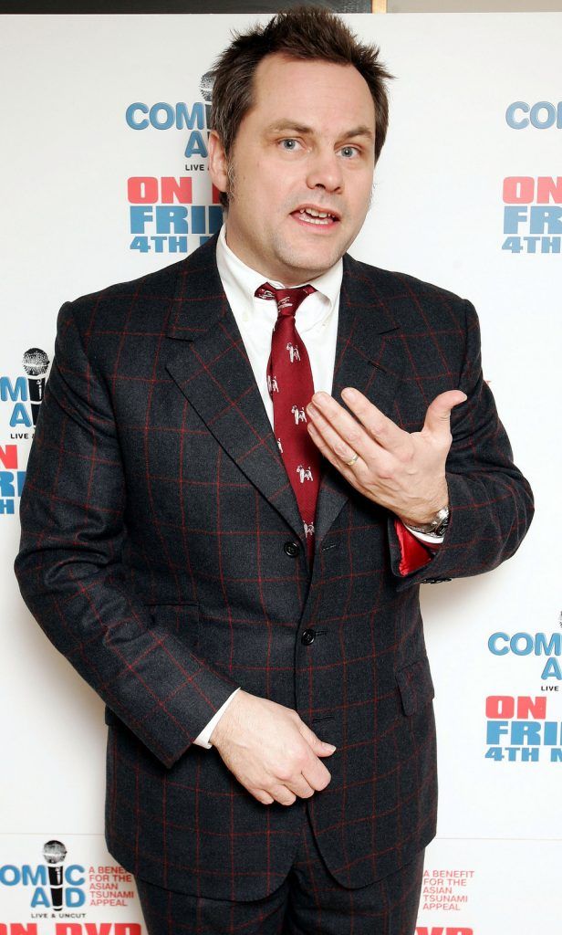 2001: Jack Dee won the first ever series in aid of charity, beating Anthea Turner, Chris Eubank, Claire Sweeney, Keith Duffy and Vanessa Feltz for the crown (Photo by Gareth Cattermole/Getty Images).