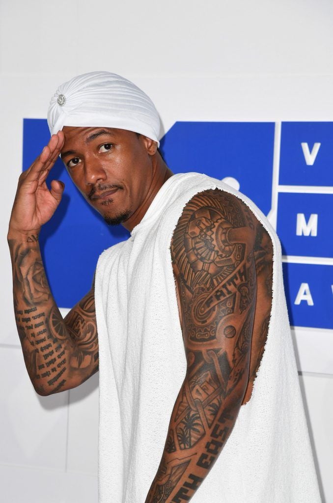 Nick Cannon attends the 2016 MTV Video Music Awards on August 28, 2016 at Madison Square Garden in New York. / AFP / Angela Weiss        (Photo credit should read ANGELA WEISS/AFP/Getty Images)