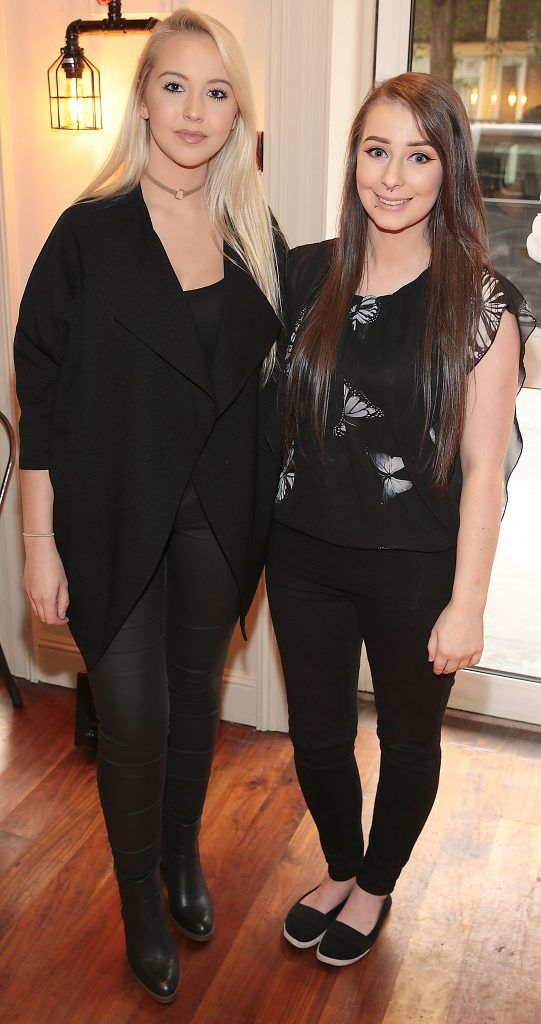 Kendra Becker and Eimear McElheron at the reveal of the Clarisonic Alfa and Mia Fit Sonic Cleansing Device at Counter Culture, Dublin (Photo by Brian McEvoy).
