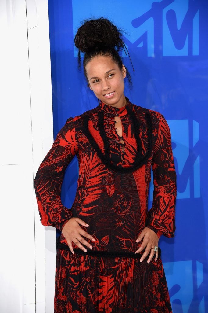 NEW YORK, NY - AUGUST 28:  Alicia Keys attends the 2016 MTV Video Music Awards at Madison Square Garden on August 28, 2016 in New York City.  (Photo by Jamie McCarthy/Getty Images)